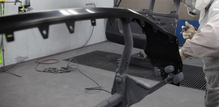 Metal repair and bodywork detail